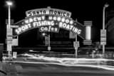 Santa Monica Pier Black and White Horizontal Santa Monica Pier black and white
