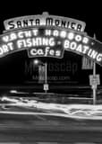 Santa Monica Pier Black and White Vertical Santa Monica Pier black and white