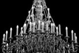 Chandelier Main Seventh Black and White Horizontal Chandelier Main Seventh black and white