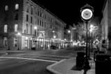 Clock Seventh And Main Black and White Horizontal Clock Seventh And Main black and white