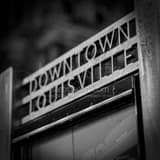 Downtown Louisville Iron Work Black and White Square Downtown Louisville Iron Work black and white