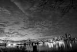 Downtown Louisville Skyline Black and White Horizontal Downtown Louisville Skyline black and white