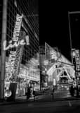 Fourth Street Live Citysscape Black and White Vertical Fourth Street Live Citysscape black and white