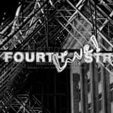 Fourth Street Live Scaffolding Black and White Square Fourth Street Live Scaffolding black and white