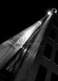 Giant Louisville Slugger Bat Black and White Vertical Giant Louisville Slugger Bat black and white