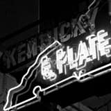 Kentucky Glass And Plate Black and White Square Kentucky Glass And Plate black and white