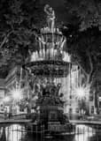 Hebe Fountain Court Square Black and White Vertical Hebe Fountain Court Square black and white