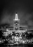 Biltmore Hotel Coral Gables Black and White Vertical Biltmore Hotel Coral Gables black and white
