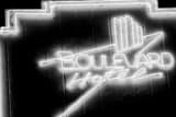 Boulevard Hotel Sign South Beach Black and White Horizontal Boulevard Hotel Sign South Beach black and white