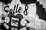 Calle Ocho Pequena Habana Black and White Horizontal Calle Ocho Pequena Habana black and white