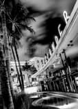 Clevelander South Beach Black and White Vertical Clevelander South Beach black and white
