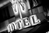 Colony Hotel Sign Black and White Horizontal Colony Hotel Sign black and white