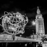 Stainless Steel Globe Freedom Tower Black and White Square Stainless Steel Globe Freedom Tower black and white