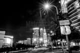 Us Route 1 Downtown Miami Black and White Horizontal Us Route 1 Downtown Miami black and white