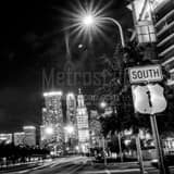 Us Route 1 Downtown Miami Black and White Square Us Route 1 Downtown Miami black and white