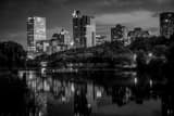 Downtown Milwaukee Skyline Black and White Horizontal Downtown Milwaukee Skyline black and white