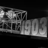 Harley Davidson Museum Black and White Square Harley Davidson Museum black and white