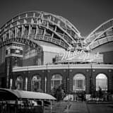 Miller Park Milwaukee Brewers Black and White Square Miller Park Milwaukee Brewers black and white