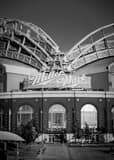 Miller Park Milwaukee Brewers Black and White Vertical Miller Park Milwaukee Brewers black and white