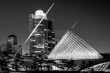 Milwaukee Art Museum Black and White Horizontal Milwaukee Art Museum black and white