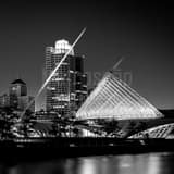 Milwaukee Art Museum Black and White Square Milwaukee Art Museum black and white