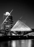 Milwaukee Art Museum Black and White Vertical Milwaukee Art Museum black and white