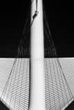 Milwaukee Art Museum Wings Black and White Vertical Milwaukee Art Museum Wings black and white