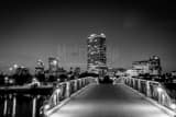 Milwaukee Skyline From Pier Wisconsin Black and White Horizontal Milwaukee Skyline From Pier Wisconsin black and white