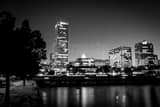Milwaukee Wisconsin Skyline Black and White Horizontal Milwaukee Wisconsin Skyline black and white