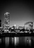 Milwaukee Wisconsin Skyline Black and White Vertical Milwaukee Wisconsin Skyline black and white