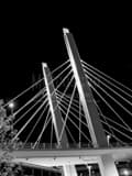 Sixth Avenue Bridge Black and White Vertical Sixth Avenue Bridge black and white