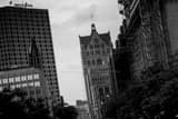 Wisconsin Ave Downtown Milwaukee Black and White Horizontal Wisconsin Ave Downtown Milwaukee black and white