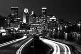 Downtown Minneapolis Skyline 35w Black and White Horizontal Downtown Minneapolis Skyline 35w black and white