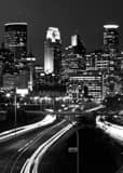 Downtown Minneapolis Skyline 35w Black and White Vertical Downtown Minneapolis Skyline 35w black and white