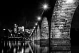 Stone Arch Bridge Black and White Horizontal Stone Arch Bridge black and white