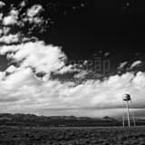 Aneth Utah Water Tower Black and White Square Aneth Utah Water Tower black and white