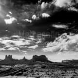 Gorgeous Clouds In Monument Valley Utah Black and White Square Gorgeous Clouds In Monument Valley Utah black and white