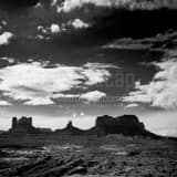 Monument Valley Utah Black and White Square Monument Valley Utah black and white