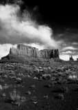 Sandstone Buttes Monument Valley Utah Black and White Vertical Sandstone Buttes Monument Valley Utah black and white