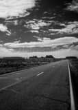 Us Route 163 Monument Valley Utah Black and White Vertical Us Route 163 Monument Valley Utah black and white