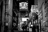 Bourbon Street Blues Boogie Bar Black and White Horizontal Bourbon Street Blues Boogie Bar black and white