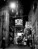 Bourbon Street Blues Boogie Bar Black and White Vertical Bourbon Street Blues Boogie Bar black and white