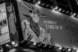 Howdy Sign Bluegrass Inn Black and White Horizontal Howdy Sign Bluegrass Inn black and white
