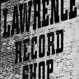 Lawrence Record Shop Black and White Square Lawrence Record Shop black and white
