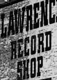 Lawrence Record Shop Black and White Vertical Lawrence Record Shop black and white