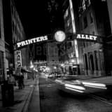Printers Alley Black and White Square Printers Alley black and white