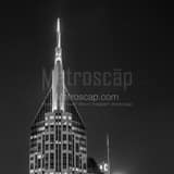 Side View Of Bellsouth Building Black and White Square Side View Of Bellsouth Building black and white