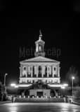 Tennessee Capitol Building Victory Park Black and White Vertical Tennessee Capitol Building Victory Park black and white