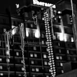 Beads Bourbon Street French Quarter Black and White Square Beads Bourbon Street French Quarter black and white