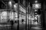 Bourbon Pub Parade Disco Black and White Horizontal Bourbon Pub Parade Disco black and white